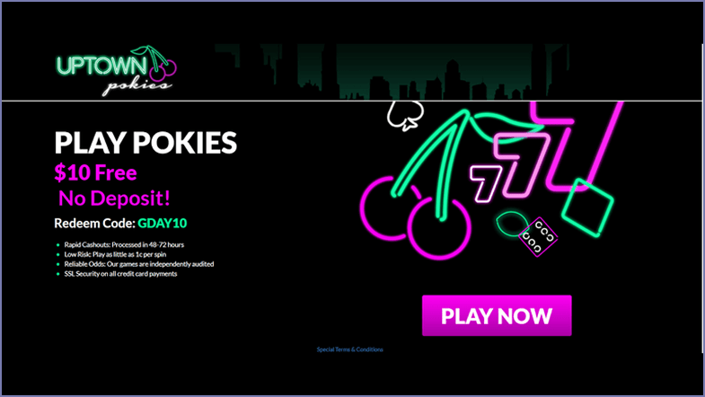 Uptown pokies bonus